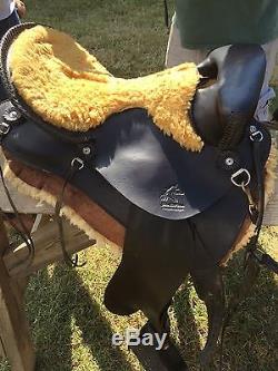 Synergist Used 16 Endurance Pleasure Trail All Around Leather Horse Saddle