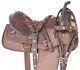 Synthetic Western Pleasure Trail Show Barrel Horse Saddle Tack 17 In Used
