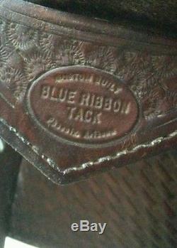 Saddle Blue Ribbon Custom Built Western Pleasure Trail 16.5 inch seat Leather