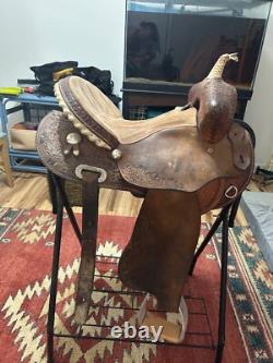 Saddle King 15 inch western saddle used barrel