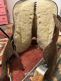 Saddle King 15 inch western saddle used barrel