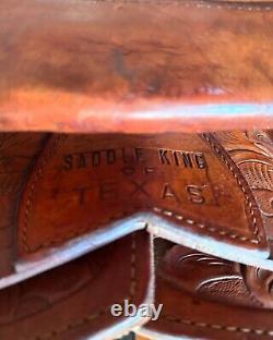 Saddle King Of Texas western saddle used Vintage