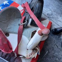 Saddle King Patriotic Saddle With Blanket And Stirrups