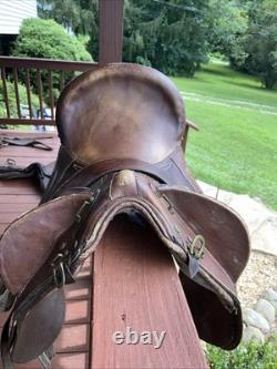 Saddle Supply Endurance 17x15 Brown Leather Western Style High Back Support