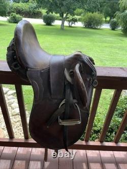 Saddle Supply Endurance 17x15 Brown Leather Western Style High Back Support