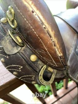 Saddle Supply Endurance 17x15 Brown Leather Western Style High Back Support