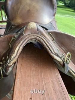 Saddle Supply Endurance 17x15 Brown Leather Western Style High Back Support