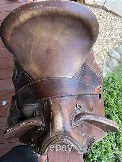 Saddle Supply Endurance 17x15 Brown Leather Western Style High Back Support