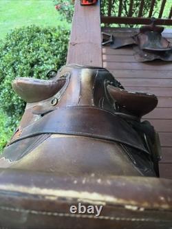Saddle Supply Endurance 17x15 Brown Leather Western Style High Back Support