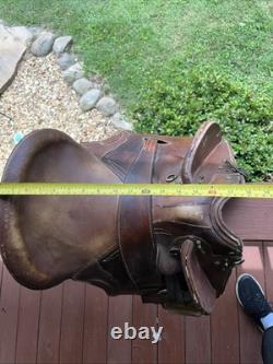 Saddle Supply Endurance 17x15 Brown Leather Western Style High Back Support