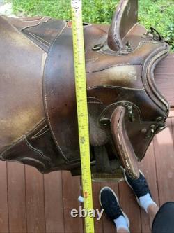 Saddle Supply Endurance 17x15 Brown Leather Western Style High Back Support