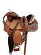 Saddle Trail Western Tack Horse Pleasure Set Leather Tooled Barrel Saddle Used