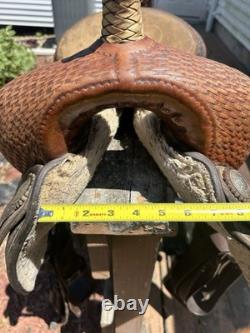 Santa Fe Saddlery 16 Pleasure/cutting Saddle, Brown Leather, Traditional