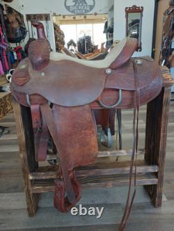 Santa Fe Saddlery Western All Around Trail Ranch Pleasure Training Saddle 15.5