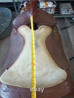 Santa Fe Saddlery Western All Around Trail Ranch Pleasure Training Saddle 15.5