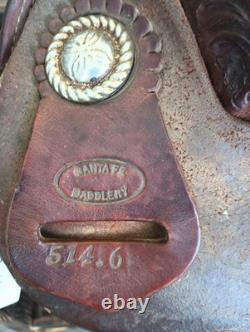 Santa Fe Saddlery Western All Around Trail Ranch Pleasure Training Saddle 15.5