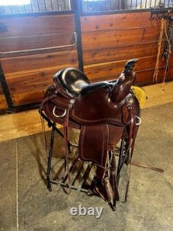 Scott Thomas Trail Saddle Western Saddle Brown Leather