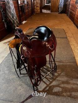 Scott Thomas Trail Saddle Western Saddle Brown Leather