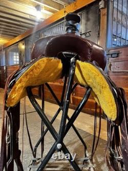 Scott Thomas Trail Saddle Western Saddle Brown Leather