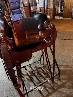 Scott Thomas Trail Saddle Western Saddle Brown Leather