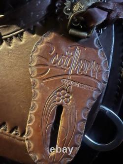 Scott Thomas Trail Saddle Western Saddle Brown Leather