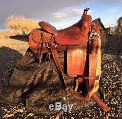Sean Ryon Reining Saddle built by Paul Garcia