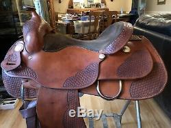 Sergeants (Silver Mesa) Western World Reining Saddle. Texas Classic. 16 inch seat