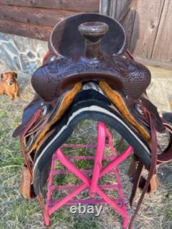 Sheridan Ranch / Trail Saddle Y 15.5 seat. Chocolate FQHB