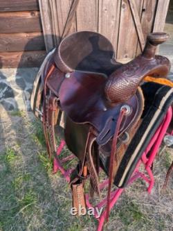 Sheridan Ranch / Trail Saddle Y 15.5 seat. Chocolate FQHB