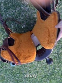 Sheridan Ranch / Trail Saddle Y 15.5 seat. Chocolate FQHB