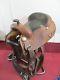 Silver Mesa Custom Reining Brown Leather Horse Saddle Size 16.5 Silver Accents