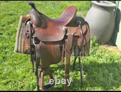 Silver Mesa Ranch Style Western Saddle