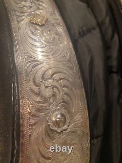 Silver Mesa Western Show saddle with headstall and breastcollar