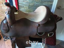Silver Mesa Western Training Work Pleasure Show Roughout Saddle 16 FQHB Unicorn