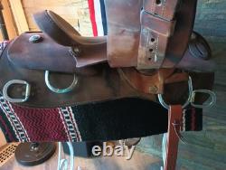Silver Mesa Western Training Work Pleasure Show Roughout Saddle 16 FQHB Unicorn