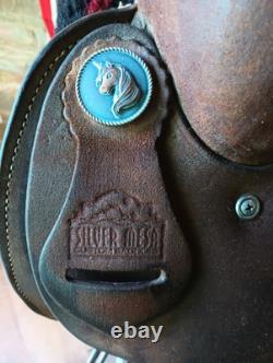 Silver Mesa Western Training Work Pleasure Show Roughout Saddle 16 FQHB Unicorn