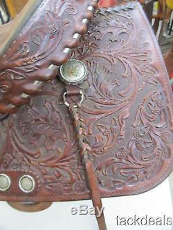 Silver Royal Pleasure Show Saddle Made by Circle Y Lightly Used 15
