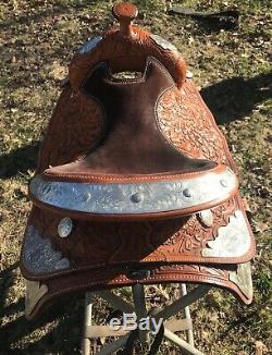 Silver Royal Western Pleasure Show Brown 16 -1/2 Western Show Saddle