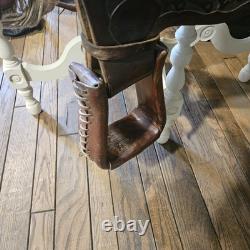Silver Tipped Detailed Cochise Cutter Western Show Rope Saddle With Reins & Straps