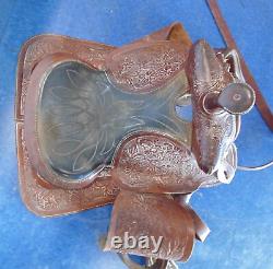 Simco Leather Western Trail Horse Saddle 15