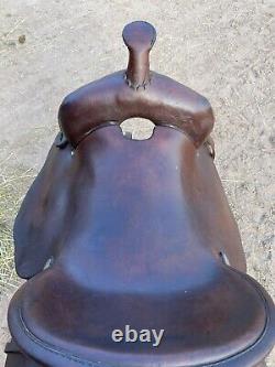 Simco Smooth Seat Western Saddle, 16 Seat