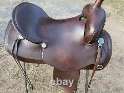 Simco Smooth Seat Western Saddle, 16 Seat