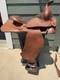 Simco Western Pleasure / Trail Saddle 15 Seat Honey Brown, Hand Tooled