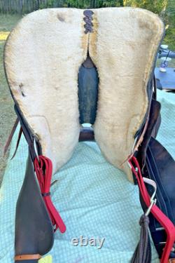 Simco Western Pleasure Trail Saddle 16 Inch Padded Seat Brown Leather #8695 USA