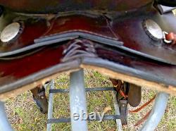 Simco Western Pleasure Trail Saddle 16 Inch Padded Seat Brown Leather #8695 USA