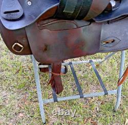 Simco Western Pleasure Trail Saddle 16 Inch Padded Seat Brown Leather #8695 USA