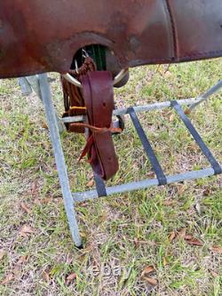 Simco Western Pleasure Trail Saddle 16 Inch Padded Seat Brown Leather #8695 USA