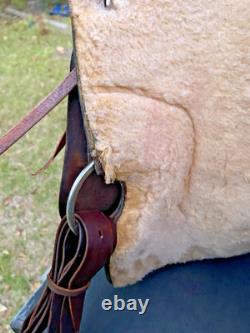 Simco Western Pleasure Trail Saddle 16 Inch Padded Seat Brown Leather #8695 USA