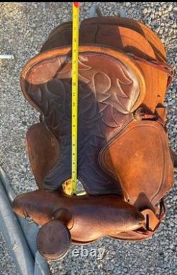 Simco Western Saddle #367 15 Seat Leather Trail / Ranch Saddle NICE
