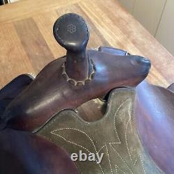 Simco Western Trail Saddle 17. Excellent Condition with Silver Accents